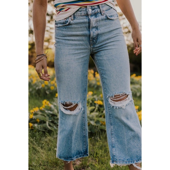 Free People Ranger Wide Leg Jeans Size 28 - Picture 2 of 8